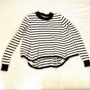 Striped flowy sweater